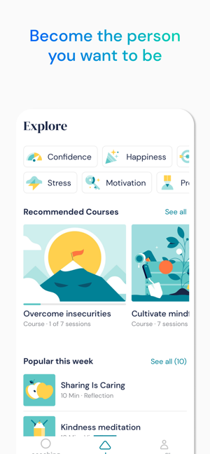 ‎Mindshine: Mental Health Coach Screenshot