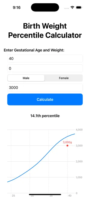 Birth Weight Percentile screenshot 2