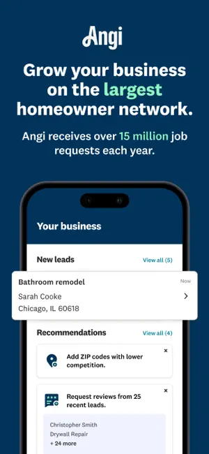 Angi for Pros screenshot 1