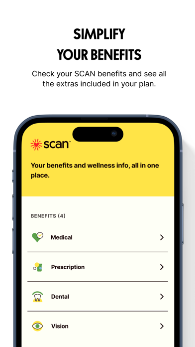 SCAN Health Plan iPhone screenshot 1 - Health & Fitness app