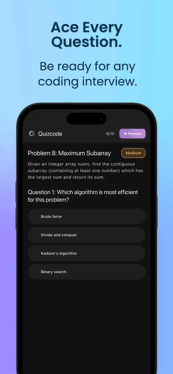 #3. Quizcode: Coding Prep & Study (iOS) De: Adam Smith