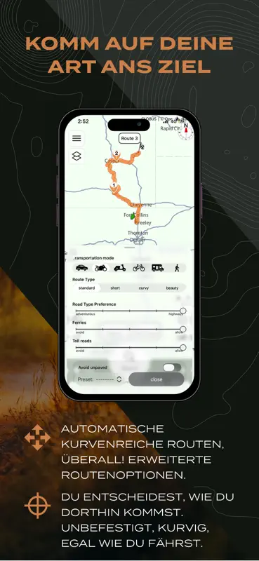 Scenic Motorcycle Navigation screenshot 2 of 10