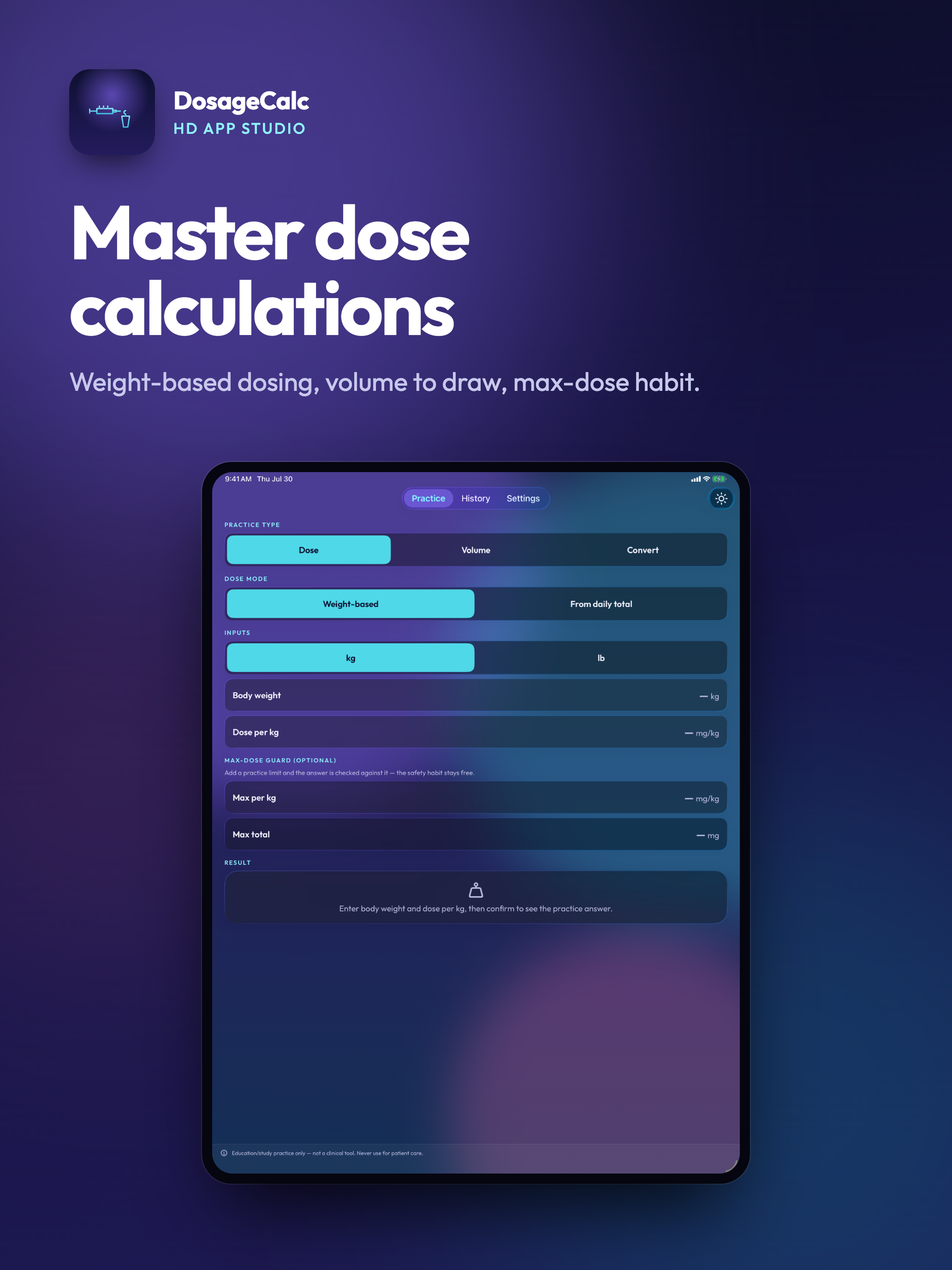 Dosage Calc Nursing Practice screenshot 7