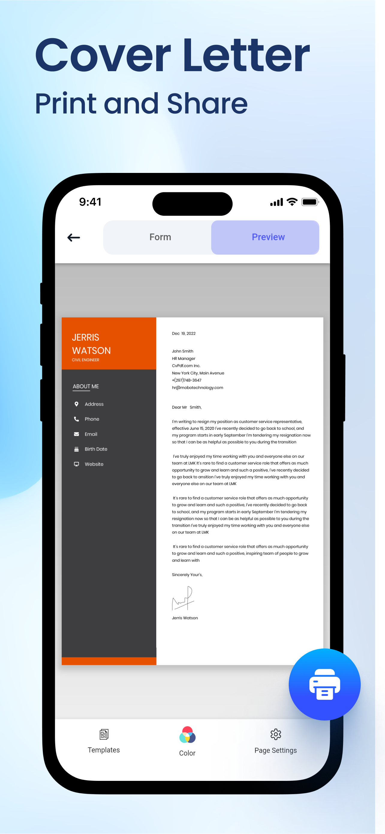 AI Resume & CV Maker