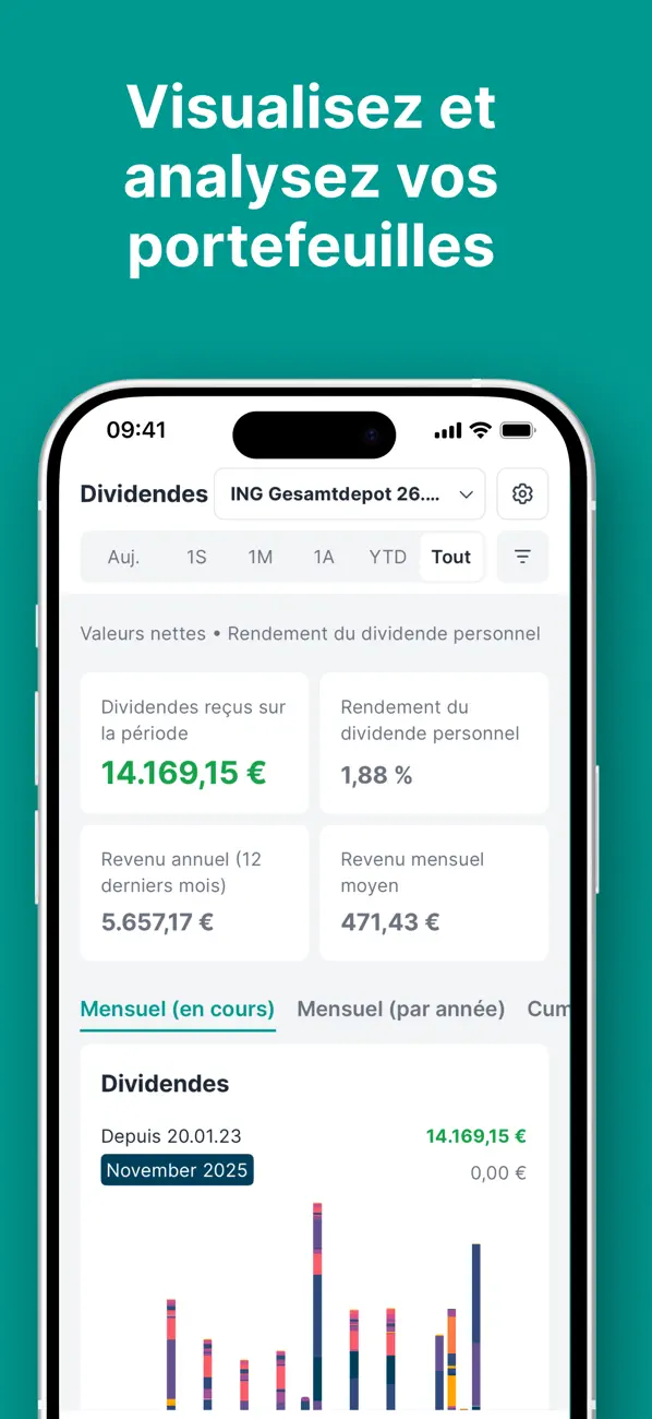 Screenshot #2 pour Parqet - Portfolio Tracker