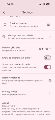 Douink - Pixel Bead Designer Screenshot 7 of 7
