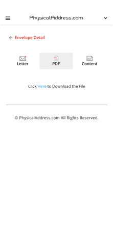 PhysicalAddress.com iPhone screenshot