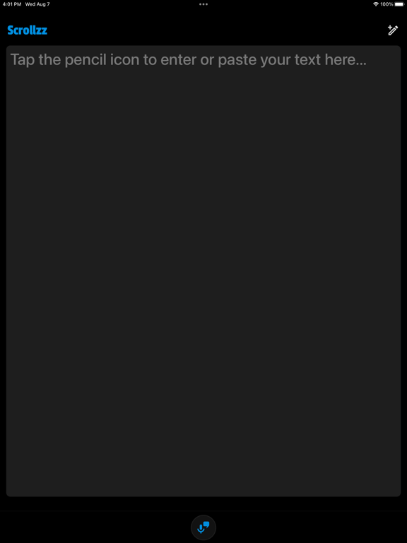 Scrollzz iPad screenshot 2 - Productivity app