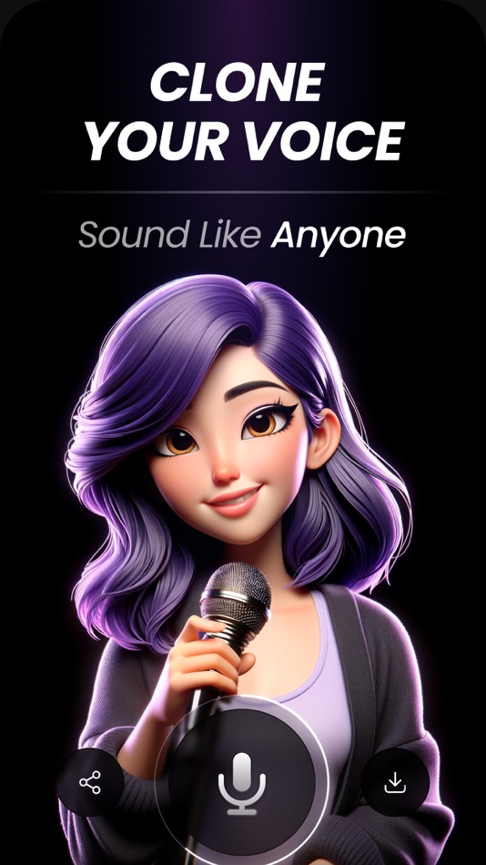 #6. Echo AI: Make Song, VO Speech (iOS) By: Perfomante video ads UAB