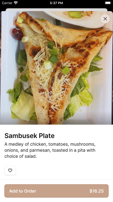 Dalia's To Go iPhone screenshot 4 - Food & Drink app