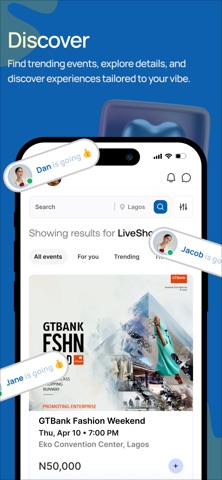 Eventflutter iPhone screenshot