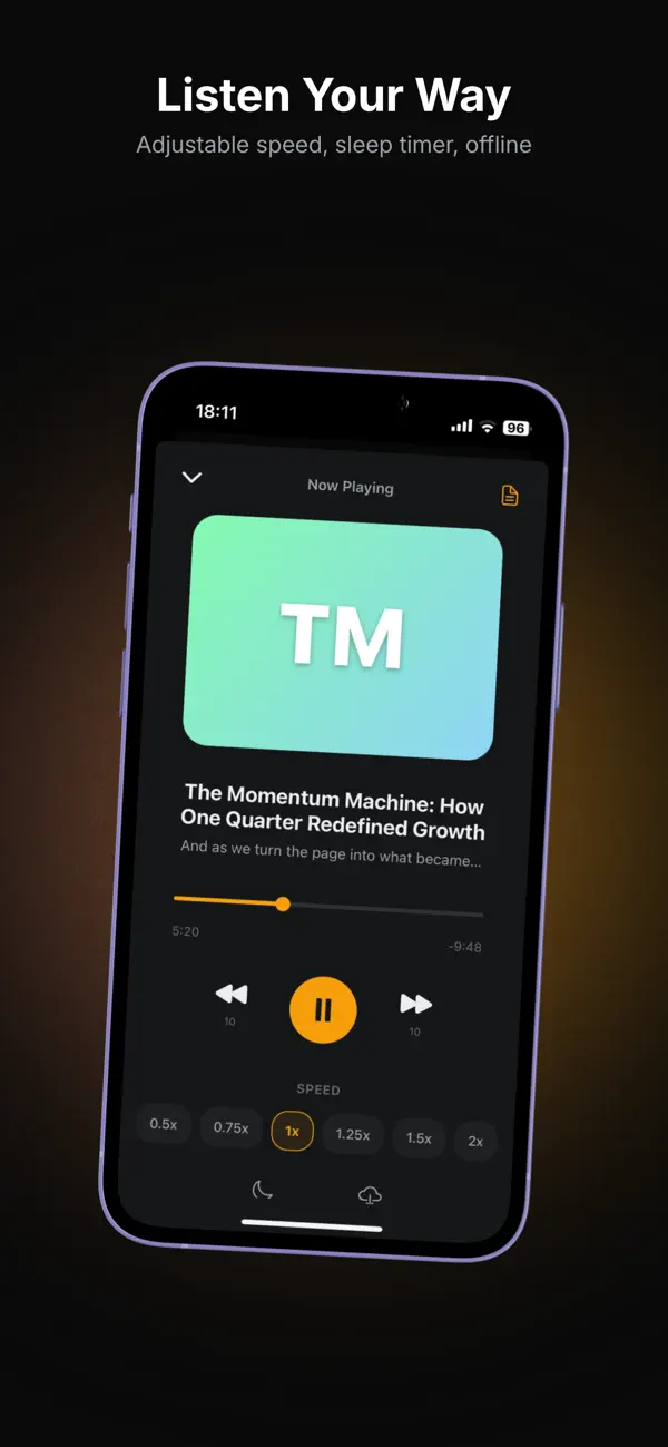 Screenshot #2 pour ListenDocs: PDF en livre audio