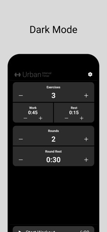Urban Interval Timer Screenshot 3 of 3