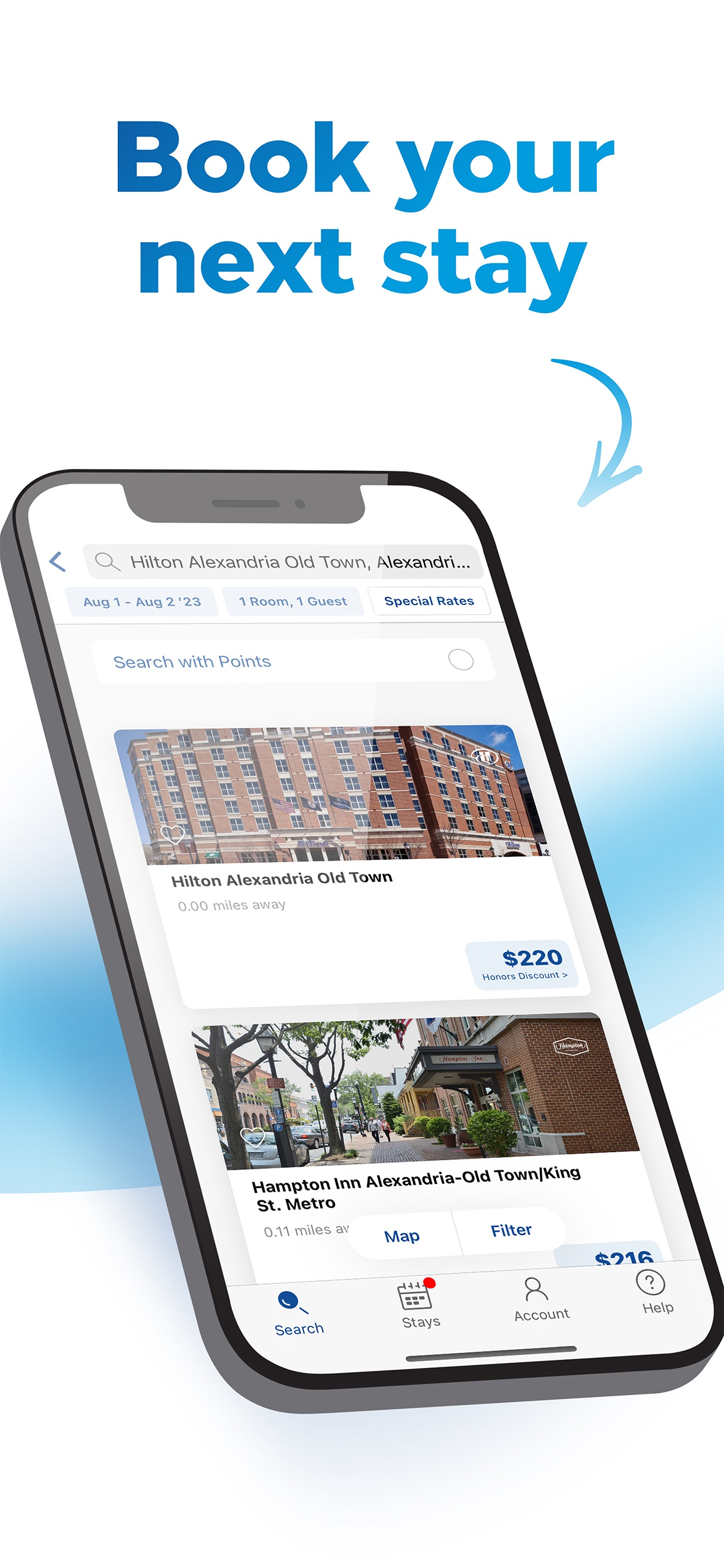 Hilton Honors: Book Hotels