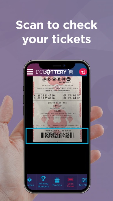 DC Lottery Official App Screenshot