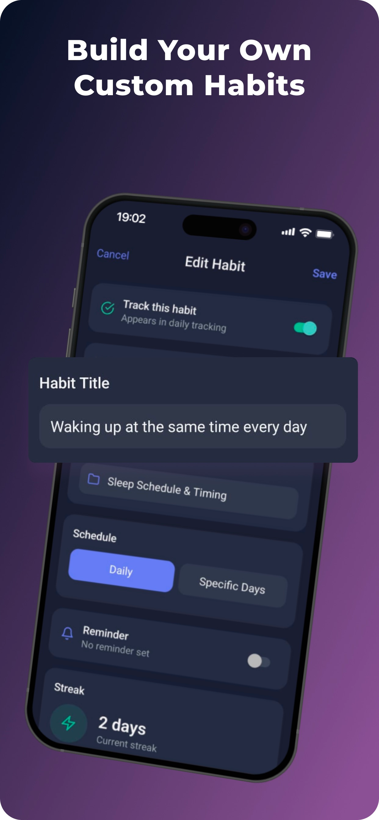 Sleep Habits Tracker & CBT-I