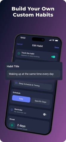 Sleep Habits Tracker & CBT-I screenshot