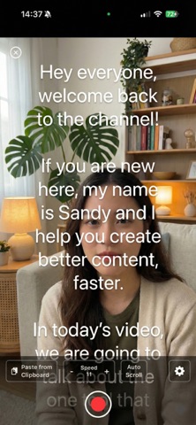 Cam Reader - Teleprompter screenshot