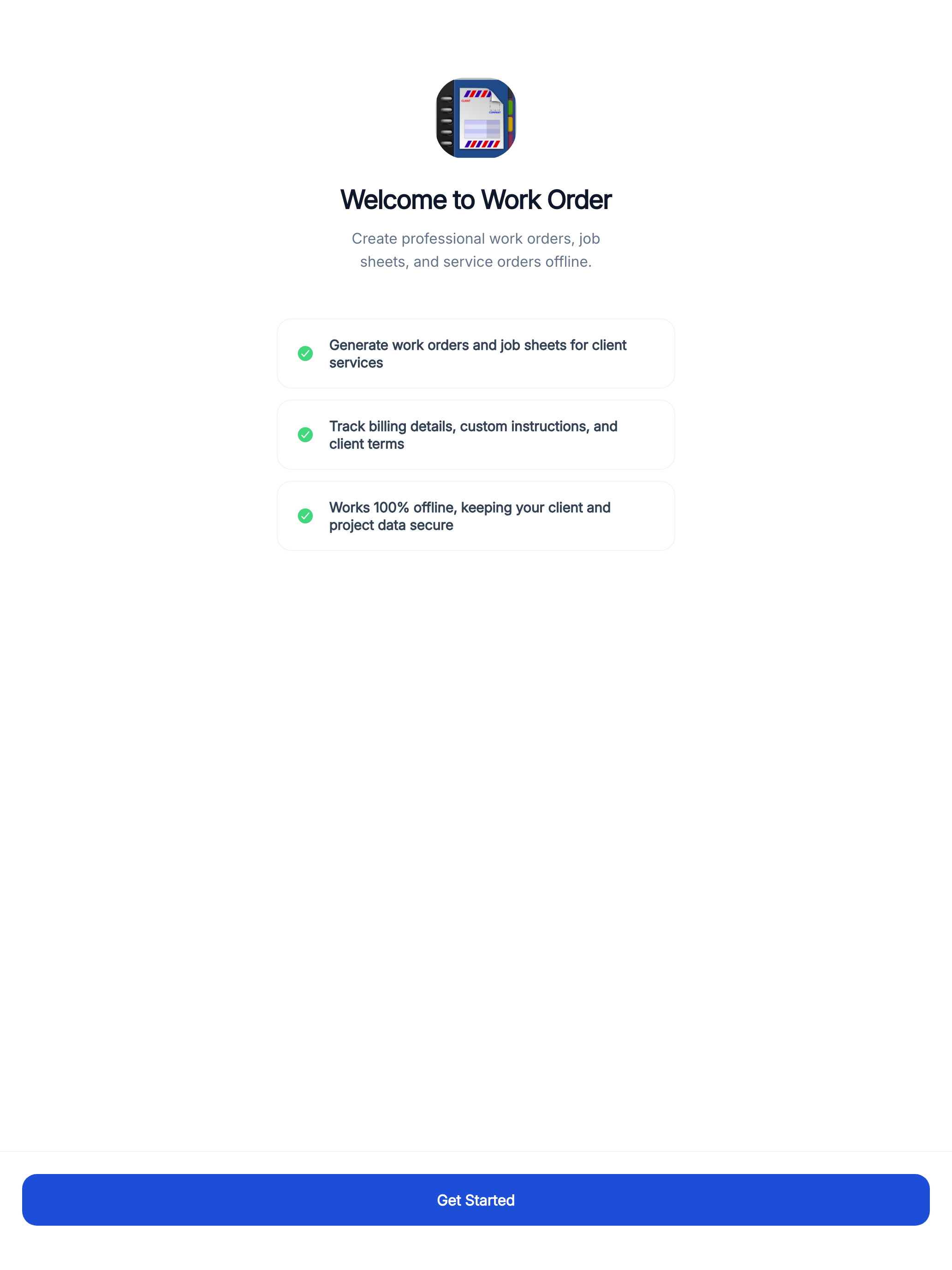 Work Order screenshot 10