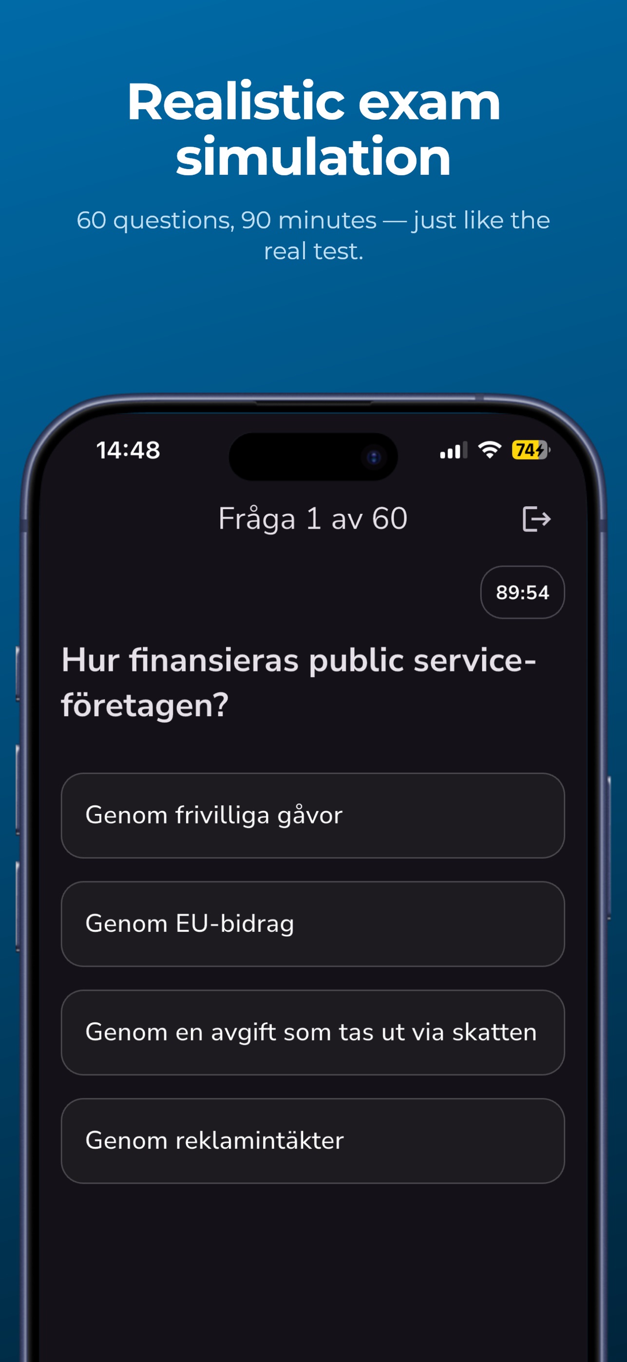 Screenshot 2 of Medborgarskapsprovet 2026