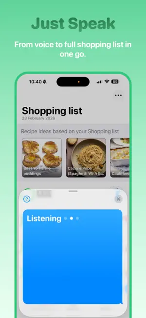 Rapp: Recipes & Shopping List screenshot 2