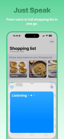 Rapp: Recipes & Shopping List Screenshot 2 of 6
