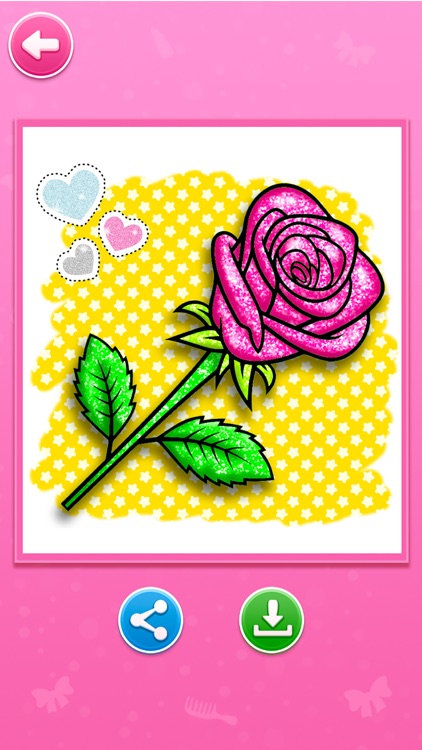 Glitter beauty coloring book screenshot-6