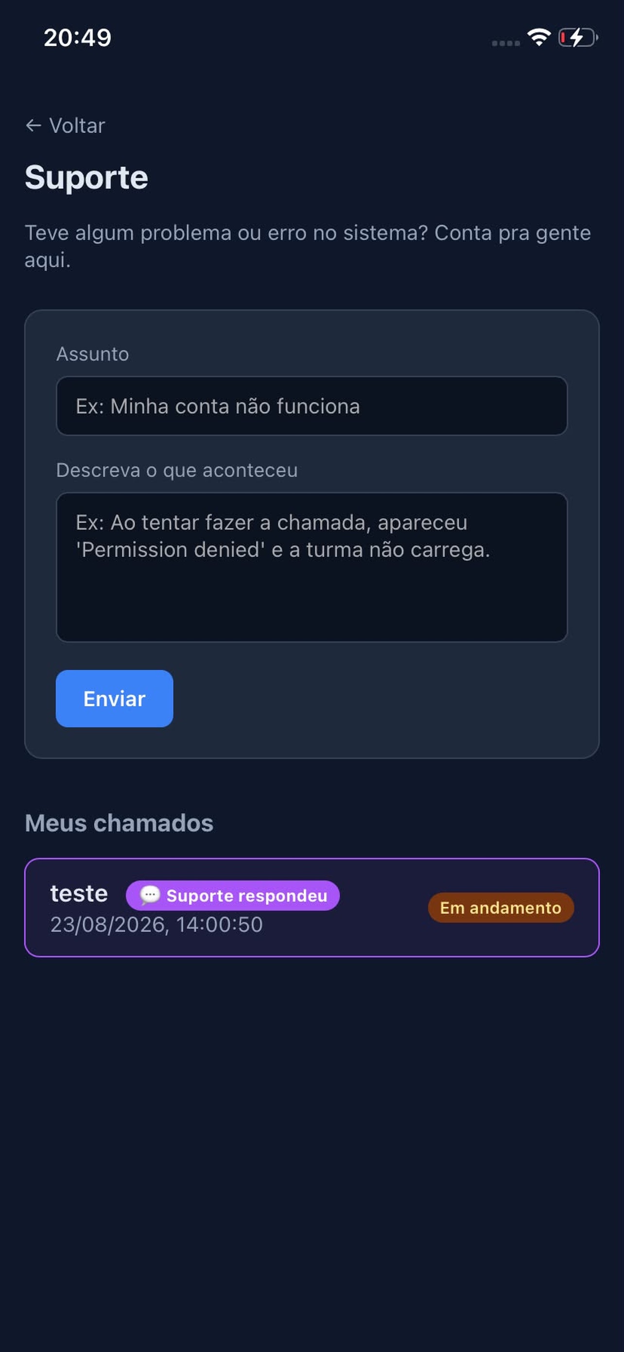 Screenshot 2 of Diários Escolares