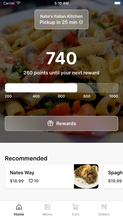 Nate's Italian Kitchen Screenshot