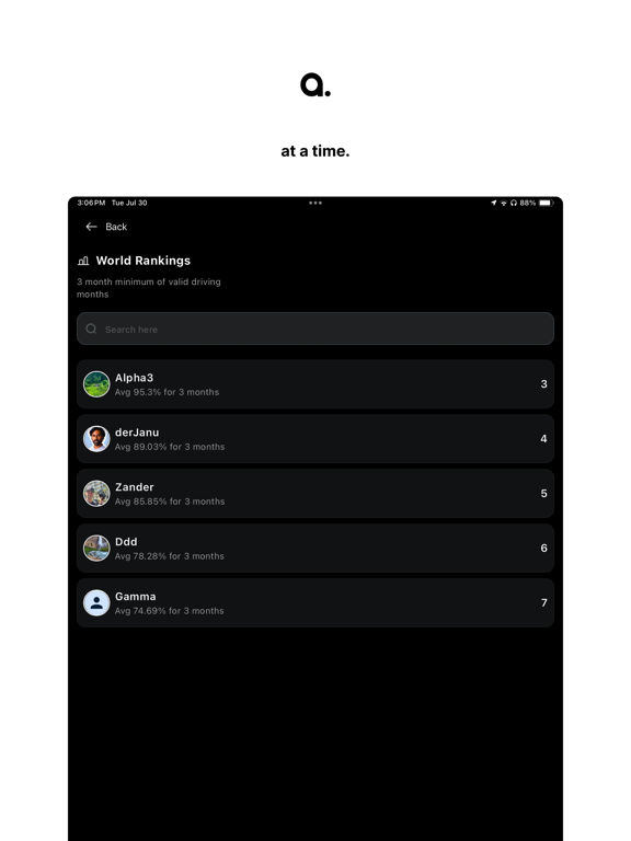 accountable driving iPad screenshot 3 - Navigation app