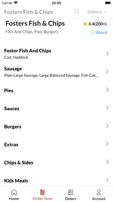 Fosters Fish & Chips Screenshot