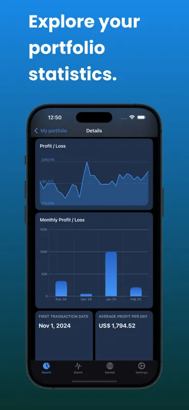 Bitfolio - Crypto portfolio screenshot 3 of 6