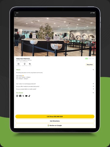 Happy Days Dispensary iPad screenshot