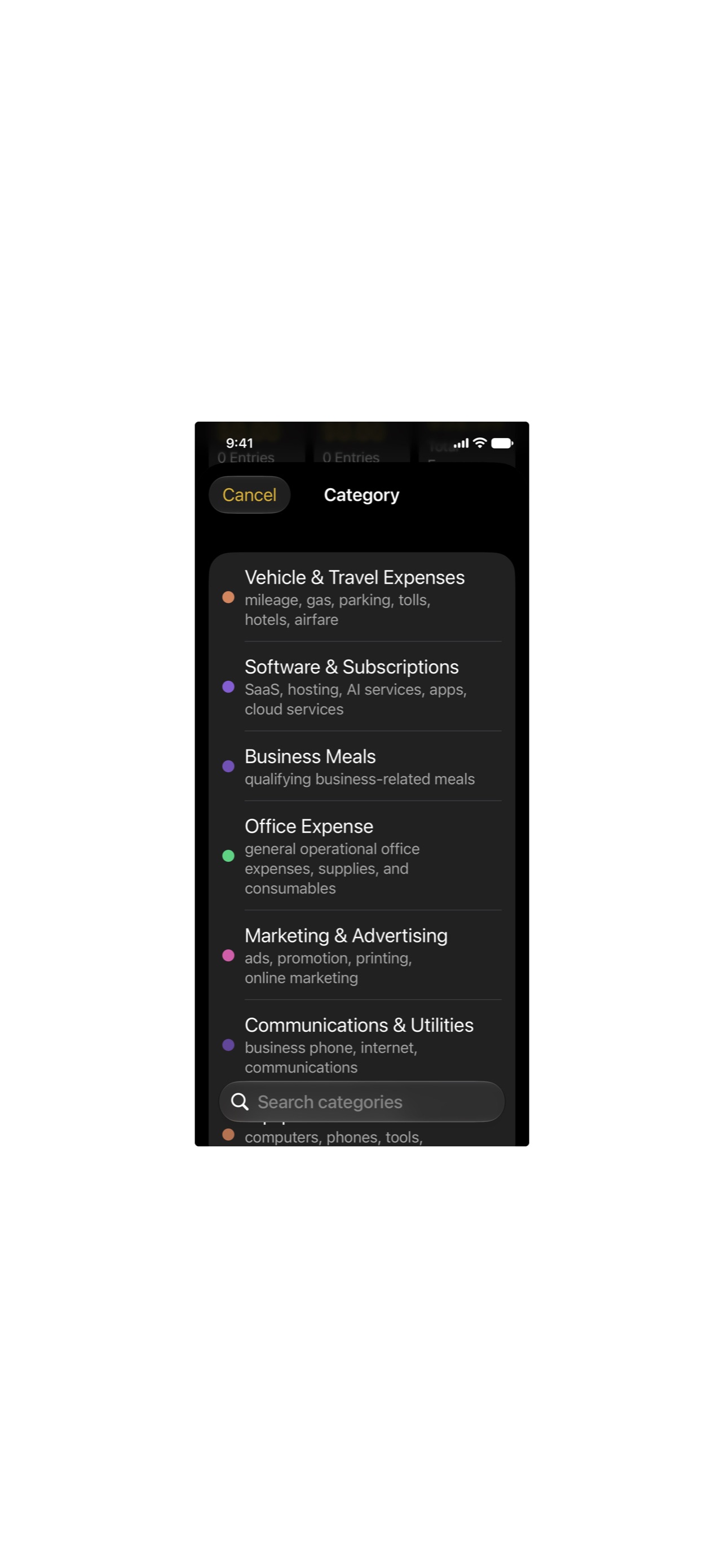 Screenshot 7 of Emet – LLC Expense Log