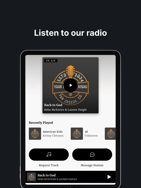 Your Sidekick Radio iPad screenshot 1 - Music app