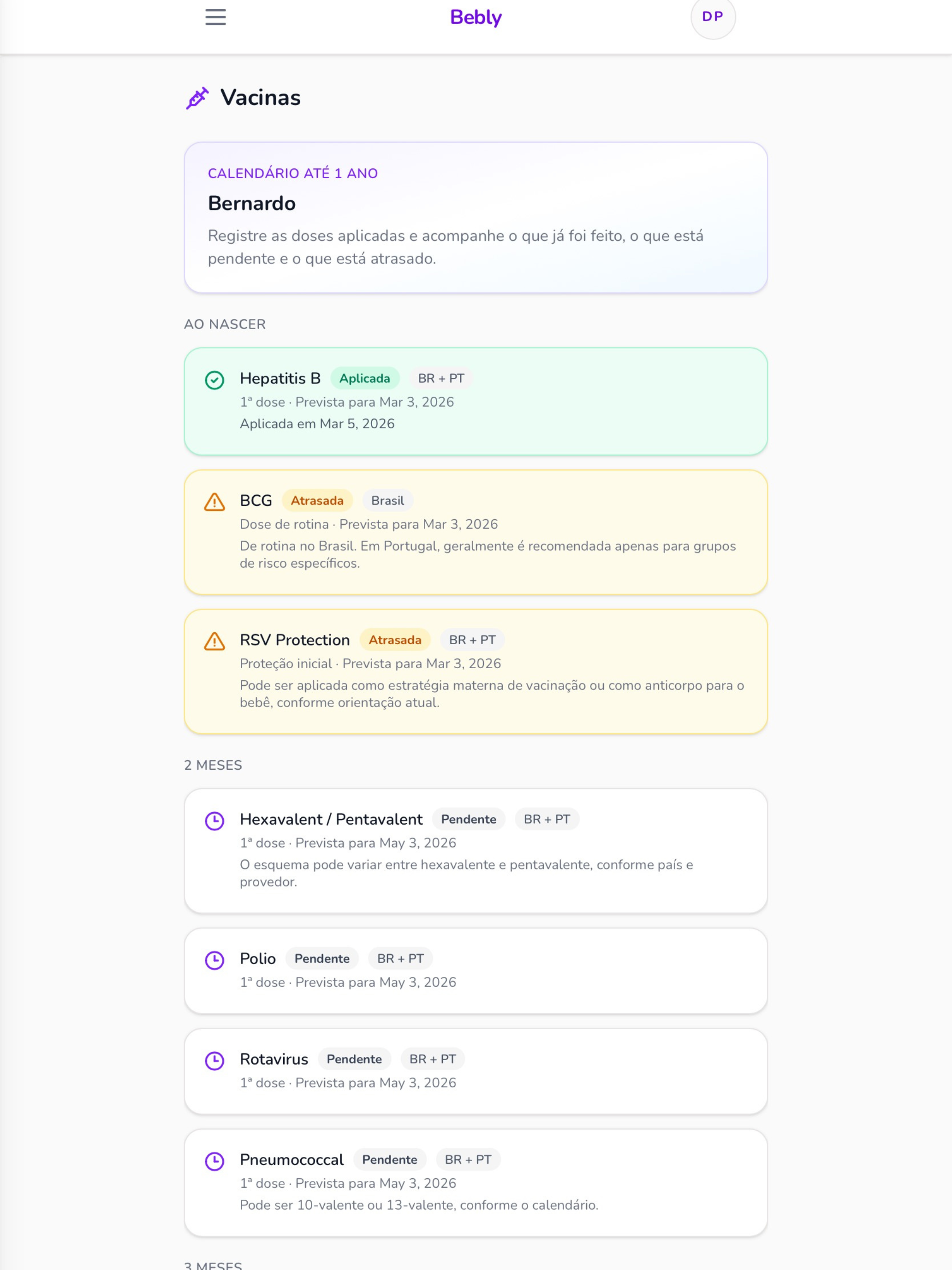 Bebly - Baby Tracker