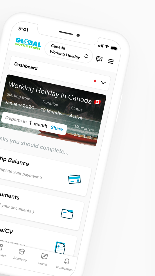 #2. Global Work & Travel (iOS) 由: Global Work & Travel