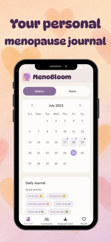 MenoBloom: Menopause & Health screenshot