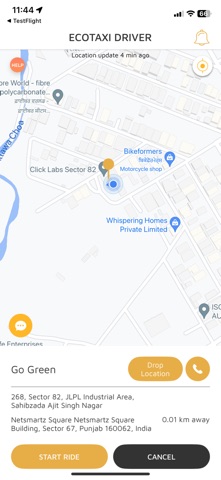 EcoTaxi Driver App. screenshot