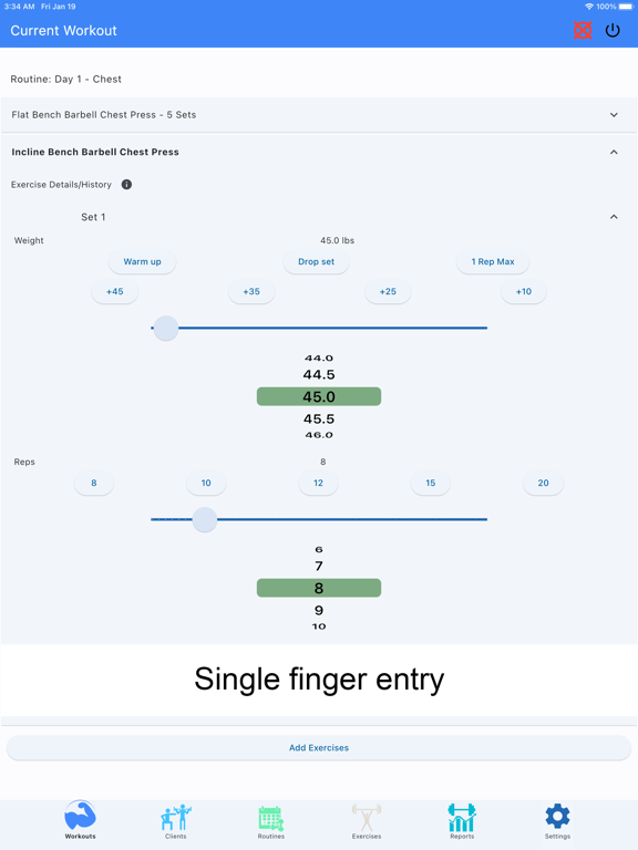 Screenshot #5 pour Gym Log Track - Workout Logger