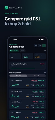Crypto Grid Bot Analyzer Screenshot 2 of 5