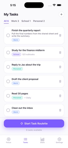 Task Roulette: Spin, Focus, Do Screenshot 5 of 8