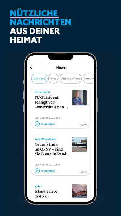sh:z HÖRBAR – regionale News Screenshot