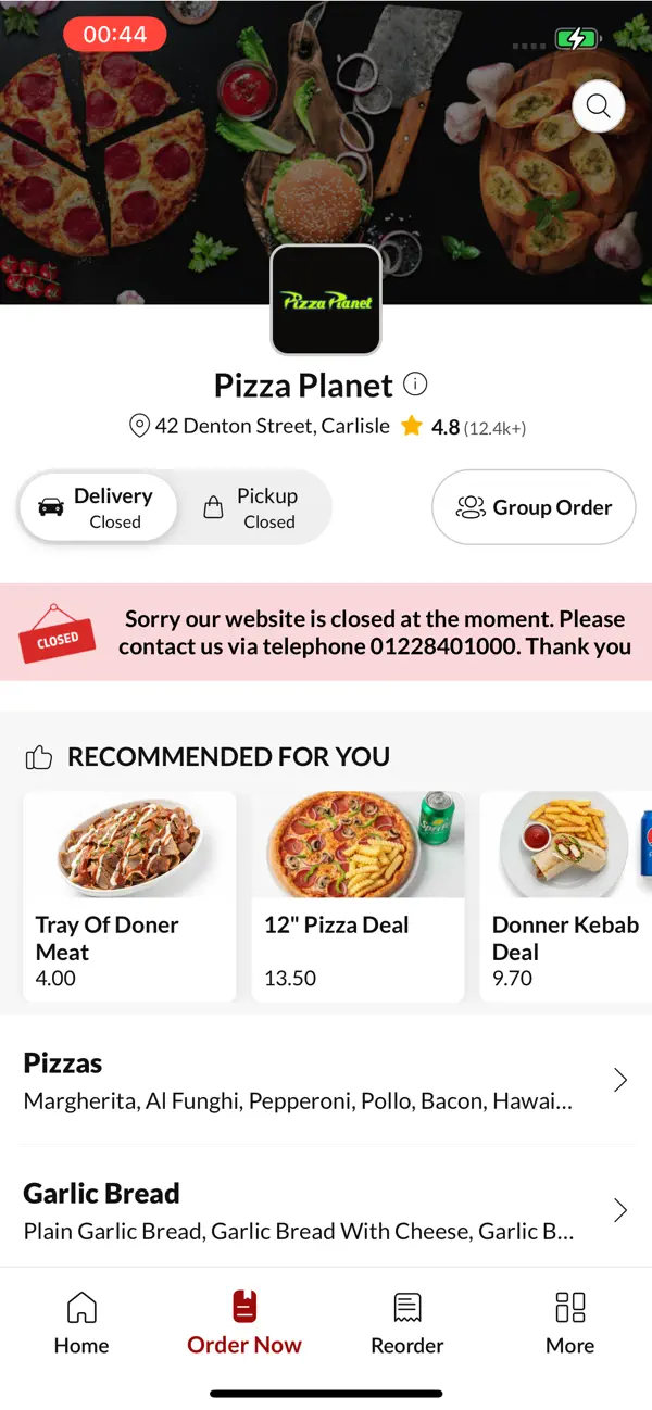 Screenshot #2 pour Pizza Planet Carlisle