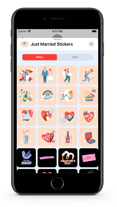 Screenshot #3 pour Juste Marriés GIF Stickers