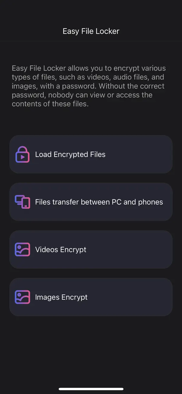 Screenshot #1 pour Easy File Locker