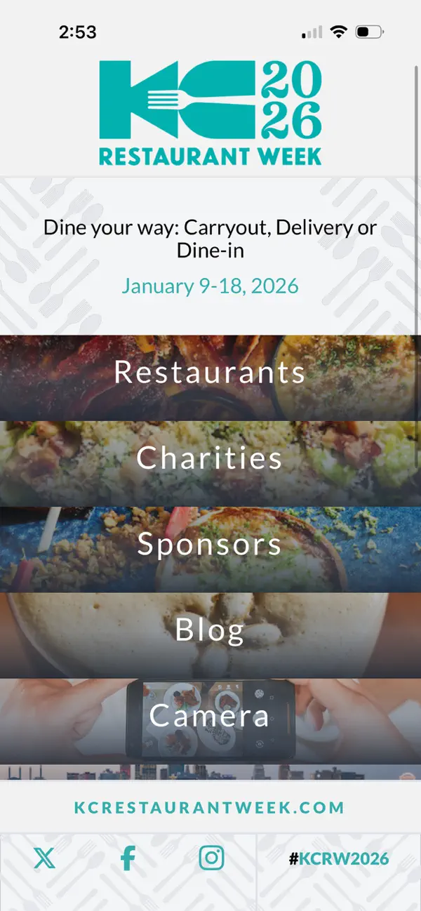 Screenshot #1 pour KC Restaurant Week