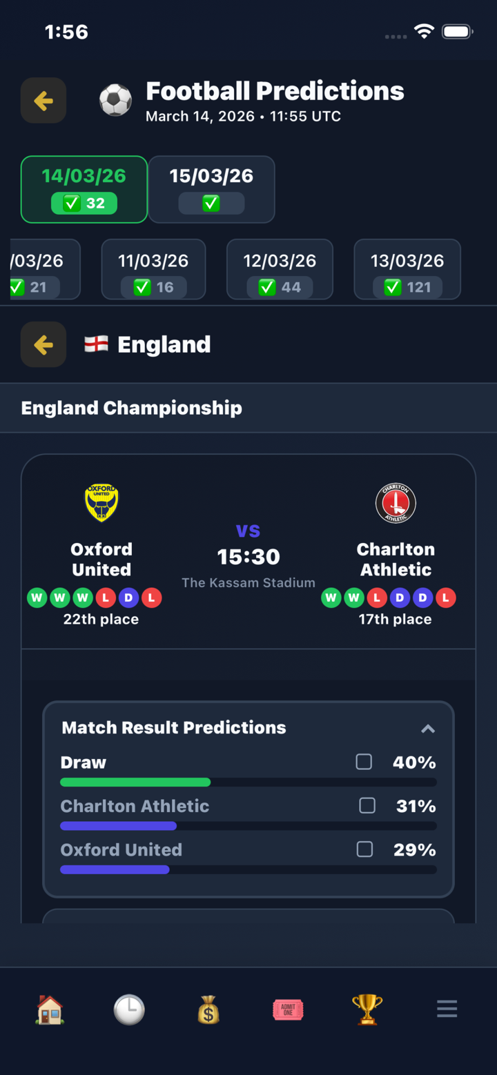 Tsapou AI Football Predictions screenshot 1