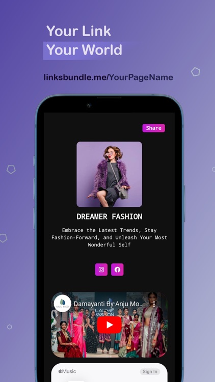 Bio link tree - link in bio