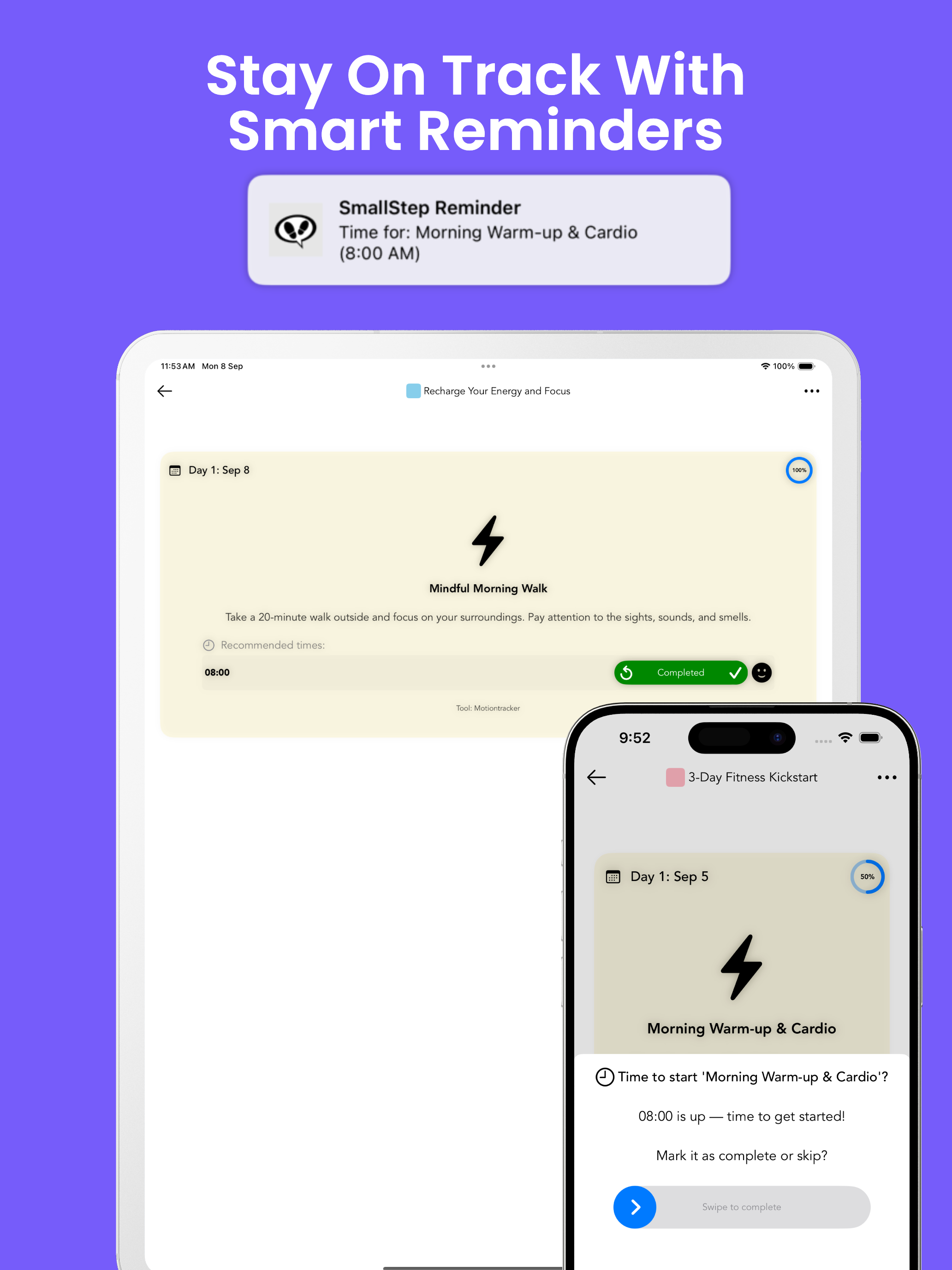 AI planner - SmallStep